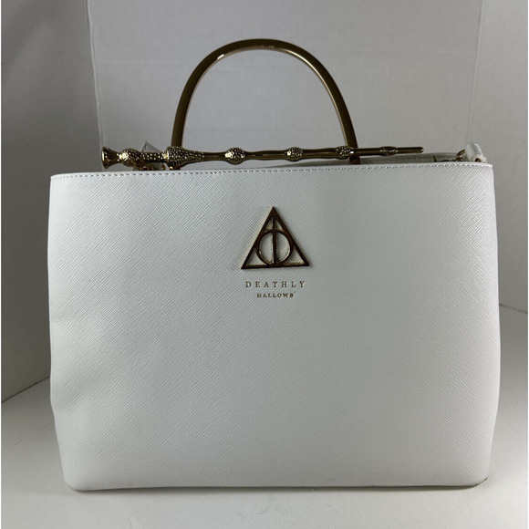 Loungefly ⚡️Harry Potter Deathly Hallows Elder Wand Crossbody Handbag Purse Bag - Picture 11 of 16